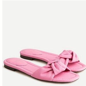 J.Crew Pink Knotted Slide Sandals NWT